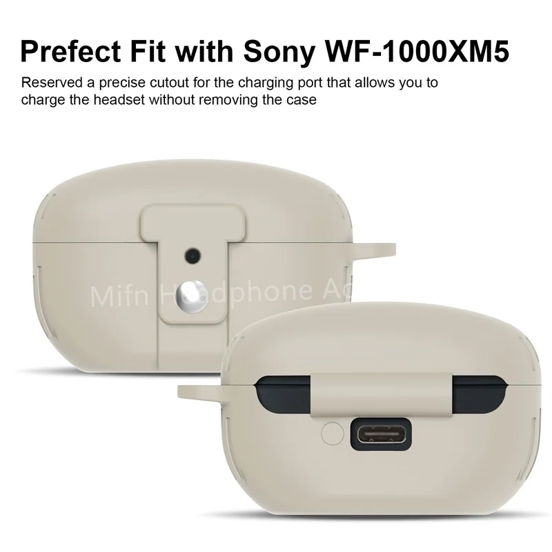 Per Il 2023 Custodia Sony Wf-1000Xm5 Custodia Morbida In Silicone Custodia In Pelle Di Lusso Custodia Morbida Protettiva Per Custodia Sony Wf-1000Xm5 