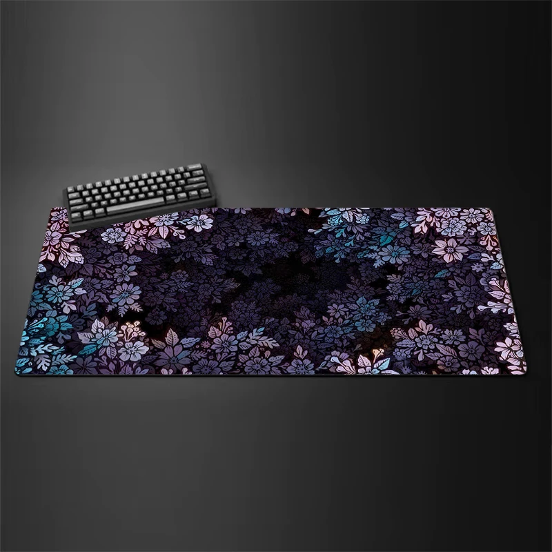 Sakura Scenery Mauspad, großes rutschfestes Gummi-Gaming-Mauspad, langlebiges Schreibtischunterlage, dicke Nahtkante, geeignet für Büro und Gaming – Detail 9