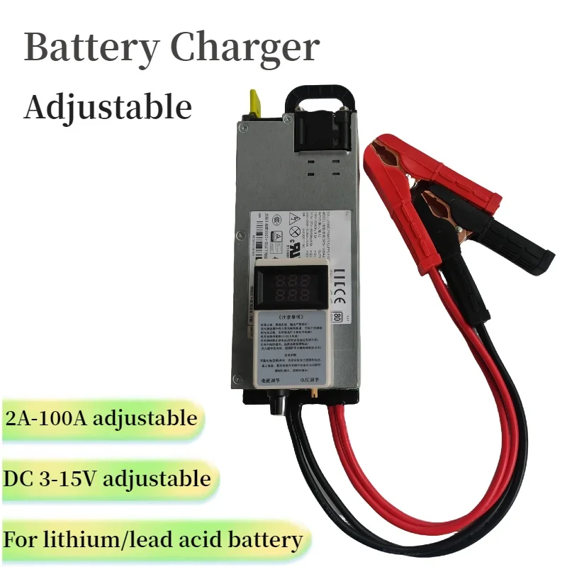 Charger Power Supply 12.6V 14.6V 100A 120A Ternary Charger Car Programming Audio Adjustment RV Charging