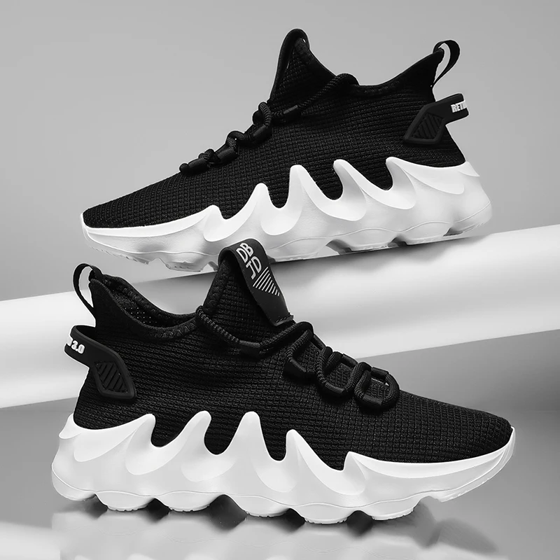 Men's Breathable and Comfortable Sneakers, Non-Slip and Durable Running Shoes, Suitable for All Seasons, Lightweight and Comfortable Low-Top Shoes, Wear-Resistant Soles, Suitable for Casual Wear and Light Exercise, Streamlined Sports Design, Flexible Shoe Style