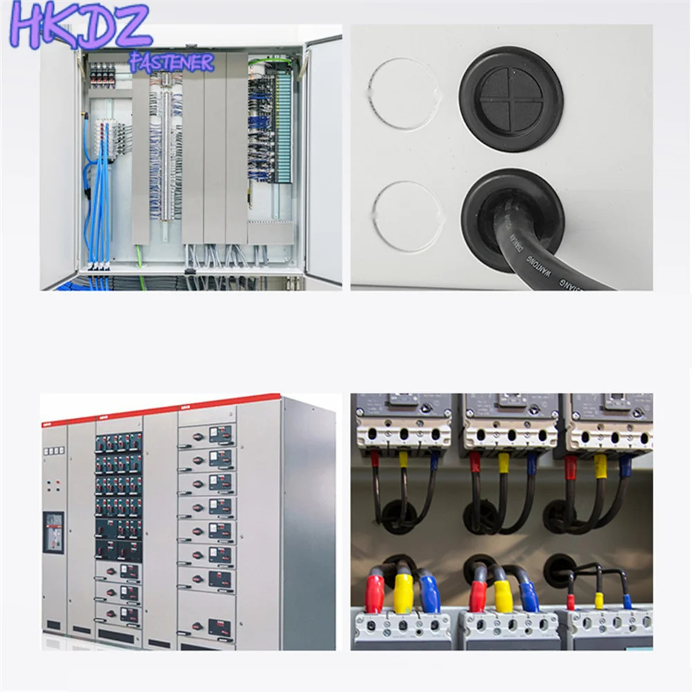 Description Picture 2 of itemBlanking Grommets Rubber Grommet Closed Gromet Oval Blind Plug Bung Double Side Flame Retardant Coil Dust Protection Coil