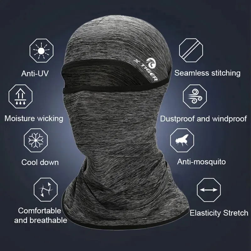 X-TIGER Face Mask Absorb Sweat Cycling Fishing Training Face Scarf Neck Gaiter Bicycle Sun Protection Sport Face Mask 3