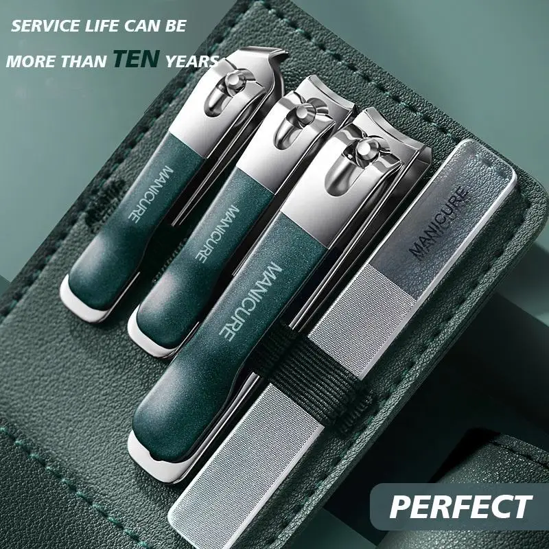 4Pcs Nail Clipper Set Portable Stainless Steel Pedicure Professional Beauty Manicure Complete Set
