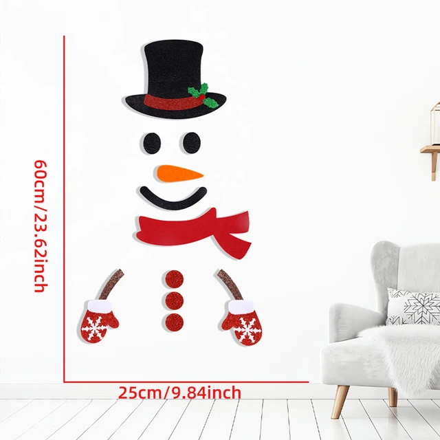 Snowman FOE 1 Inch Fold Over Elastic 1 Yard