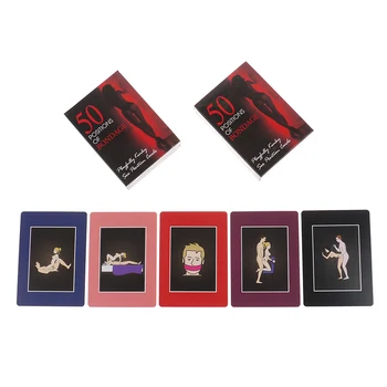 50 Positions Of Bondage Tarot Cards High Quality Tarot Deck Board Game For Fate Divination Adult Sexy Nude Couple Bed Games Card 3