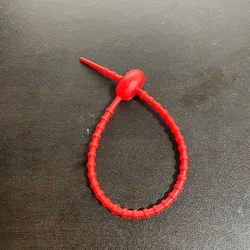 Silicone Reusable Twist Ties - Multipurpose Fastening Solution (20 - Pack) (Red)