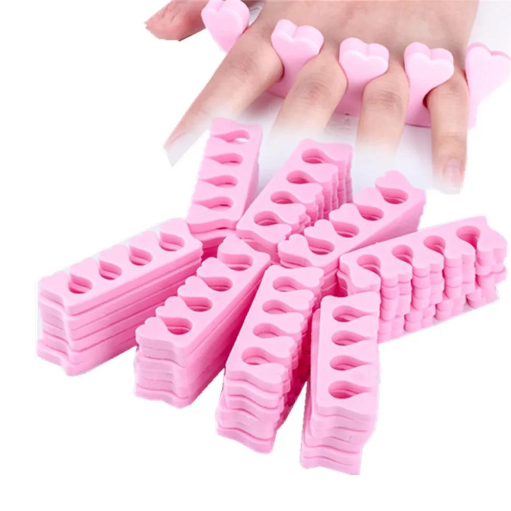 50/100Pcs Nail Art Toe Separators Soft Sponge Fingers Foots Separat Gel UV Polish Beauty Tool For Salon Manicure Pedicure Kits *