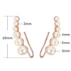 Boucles d'oreilles à crochet pour femmes, ensemble de 7 pièces, bijoux à la mode, couleur or Rose, DFE527