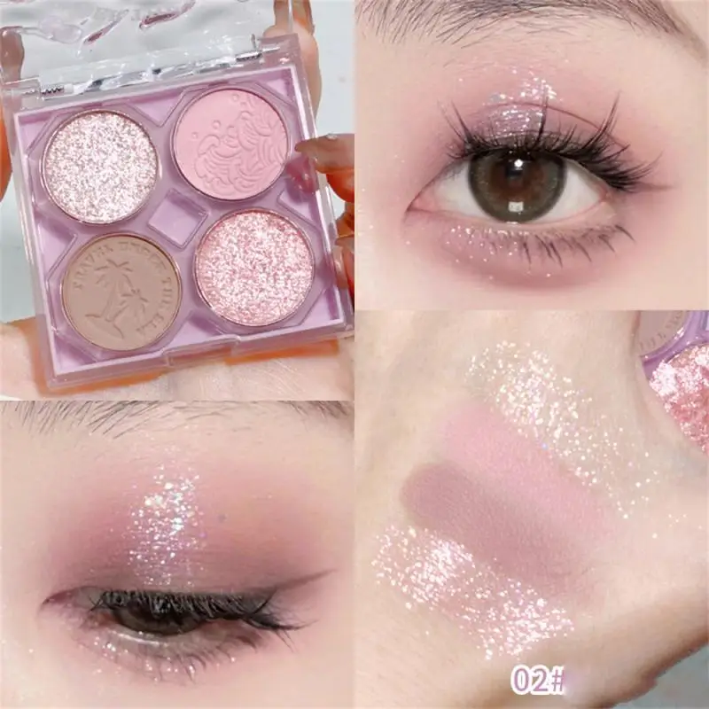 

6 Colors Eyeshadow Matte Palette Pearlescent Eye Shadow Flash Powder Pearly Waterproof Long-lasting Makeup For Women Cosmetics