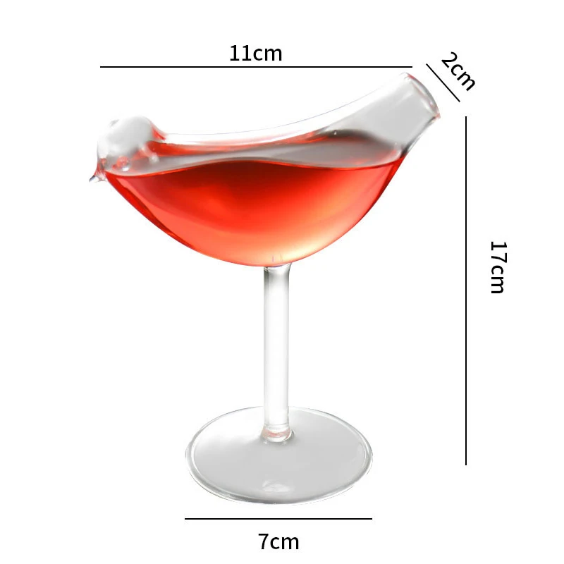 1PC Bird Glass Transparent Bird-Shaped Cocktail Glass Lead-Free High Shelf Wine  Glass Wine Glass Bird-Shaped Cocktail Glass Bar - AliExpress