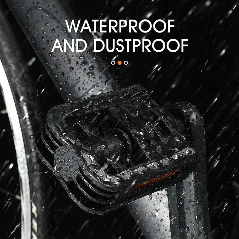 WEST BIKING Foldable Bike Pedals Non-slip Footboard With Reflector Sealed Bearing MTB Road Bicycle Flat Pedal Bike Accessories