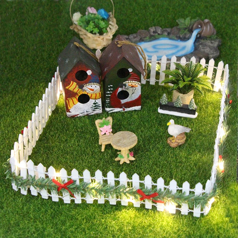 1pc 90CM Dollhouse Miniature Fairy Garden Decor Mini Fence