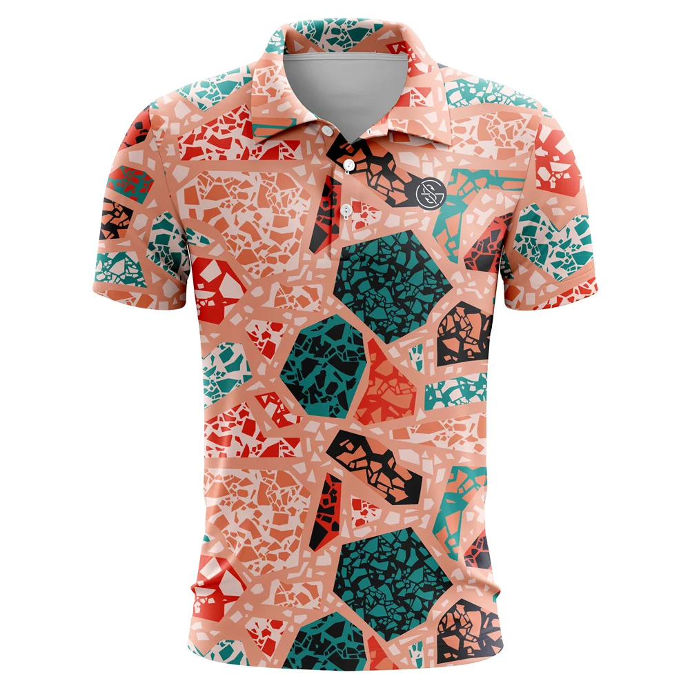 Summer Fashion Golf Polo Tee Shirts Teen Kids Polo Shirt Short Sleeve Quick Dry Team T-shirt Boys Fishing Golf T-shirt Clothing