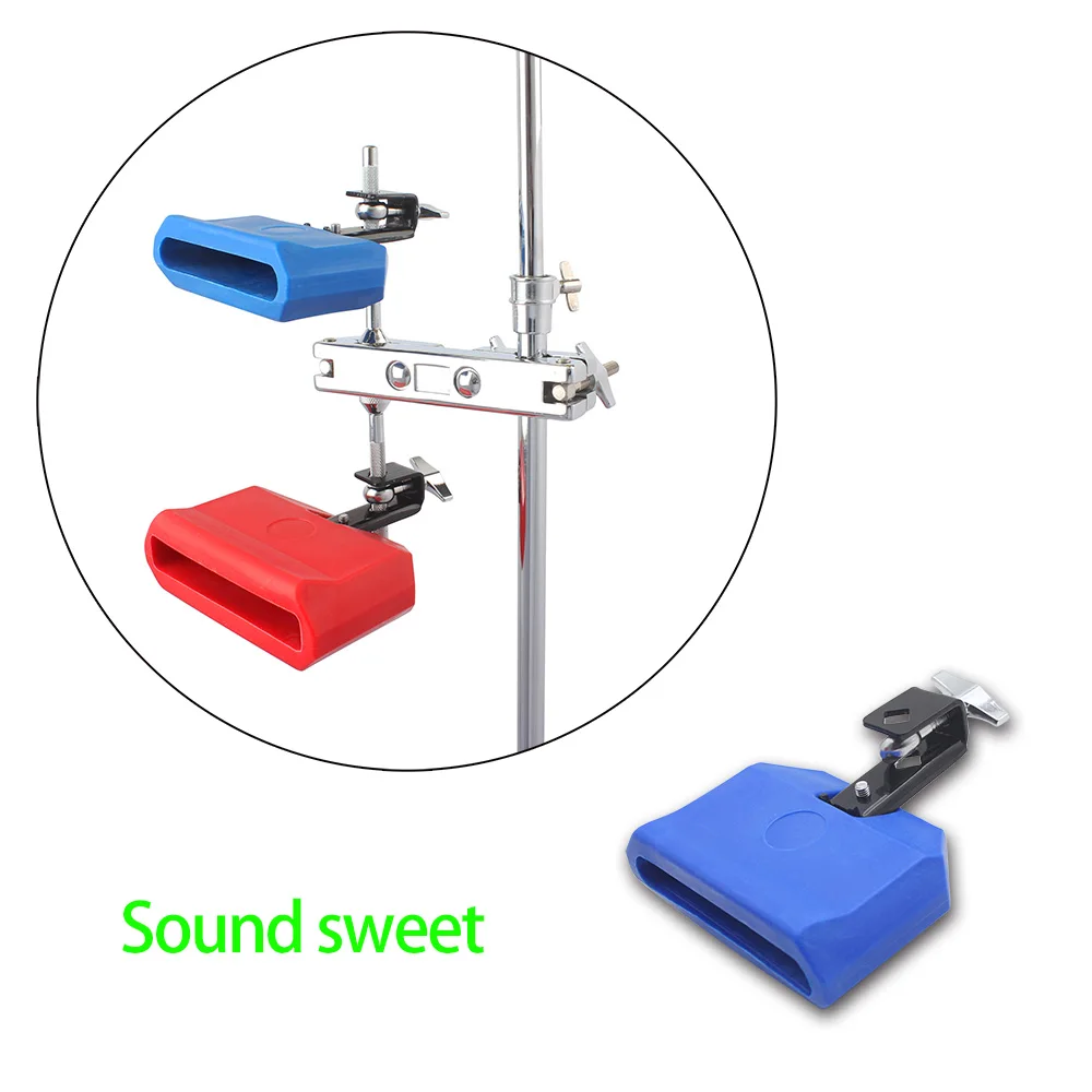 Cowbell Color Drum Cowbell Clapper Set Pitched Durable Treble Jazz Drum ABS Bell Percussion Drums Part Accessories