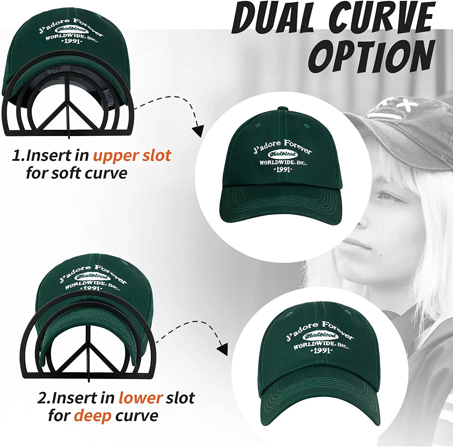 Hat Brim Bender Curving Band 1/3pcs Set No Steaming Required Convenient  Shaper Design with Dual Option Plastic for Baseball Caps - AliExpress