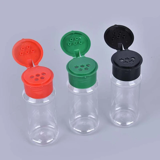 Herb and Spice Tools Pet Bottle Plastic Seasoning Jar Salt Pepper