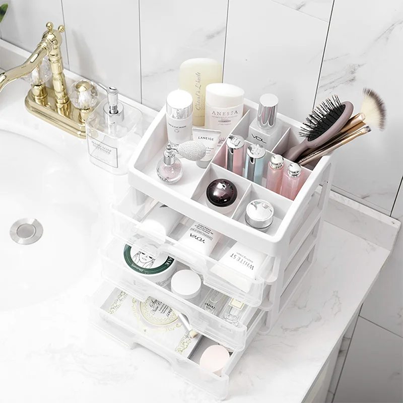 Drawer Makeup Organizer Cosmetic Storage Box Jewelry Container Box Dressing Table Storage Rack Multi-layer Desktop Organizer 5