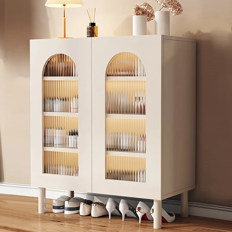 

Transparent Multifunctional Cupboard Shoe Cabinets Closet Minimalist Balcony Home Shoe Rack White Hallway Zapatero Furniture