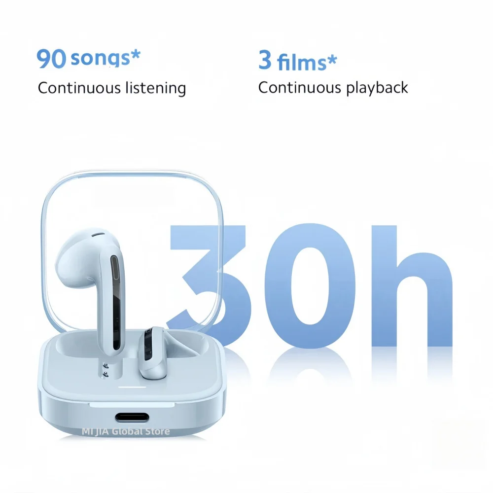 รูปสินค้า หูฟังบลูทูธไร้สาย Redmi Buds 6 Active 30H แบตเตอรี่ทนทาน