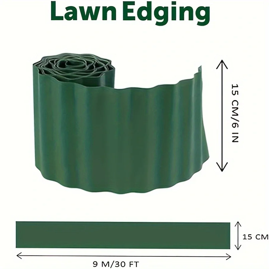 Horticultural Soft Fence Grounding Fence Guardrail Household Flower Grass Keeping Garden Soil Stone Isolation Board 1PC