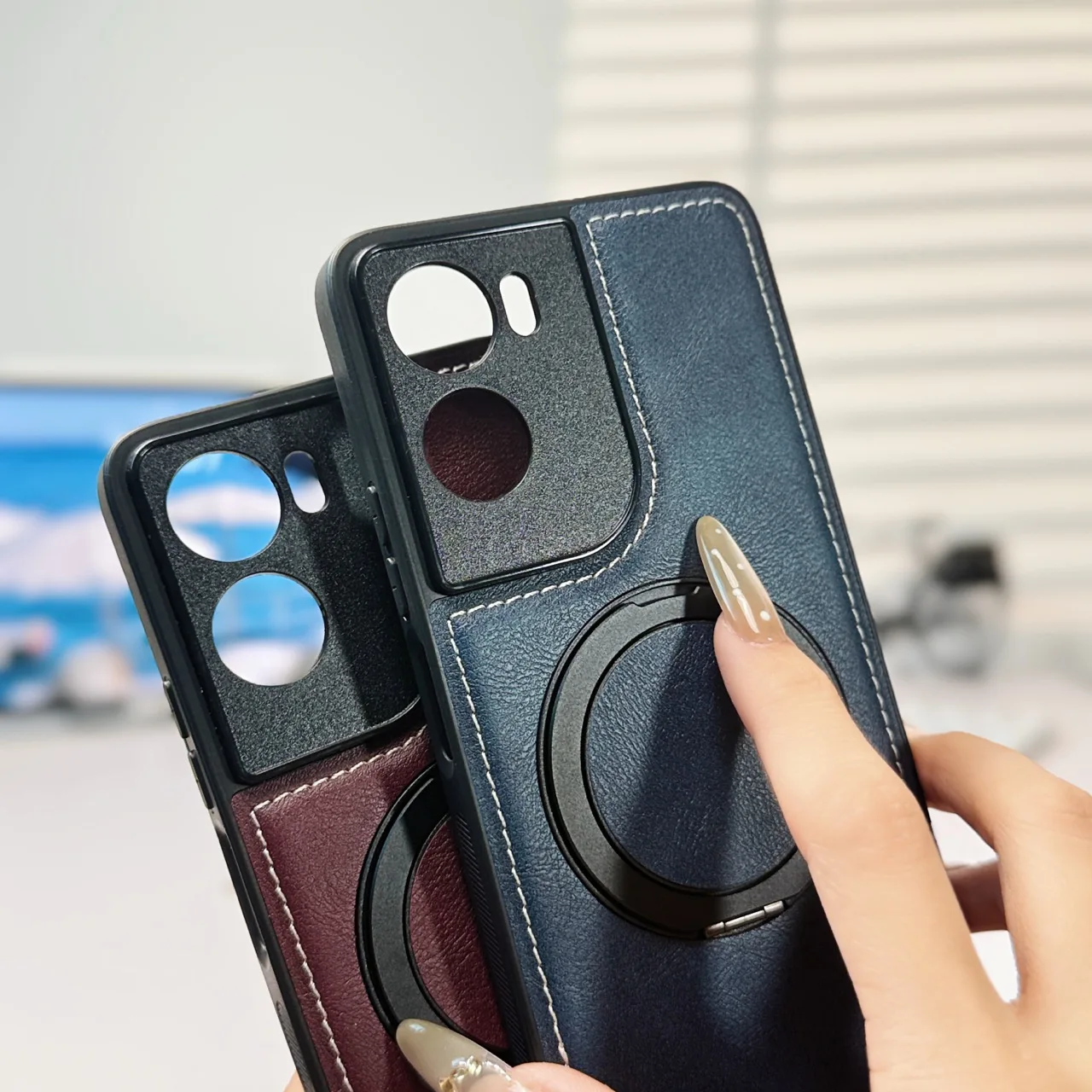 Magnetic Ring Holder Protective Case