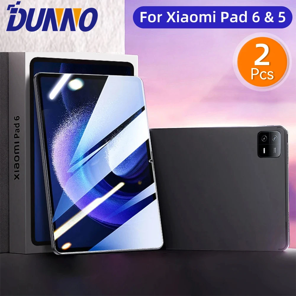 Premium Glass Screen Protector for Tablets - 2-Piece Set, 9H Hardness, Protective Film