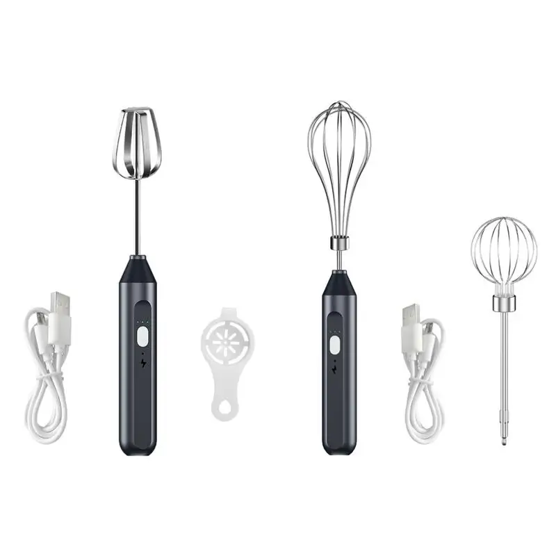 

Wireless Handheld Egg Beater 3 Speed Adjustable Hand Mixer Whisk Home Kitchen Removable Whisk Egg Beaters for Milkshake