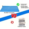 2-pcs Microfibre set sports towel fitness swimming towel body bath towel canbeused for yoga running camping beach WashclothTowel 2