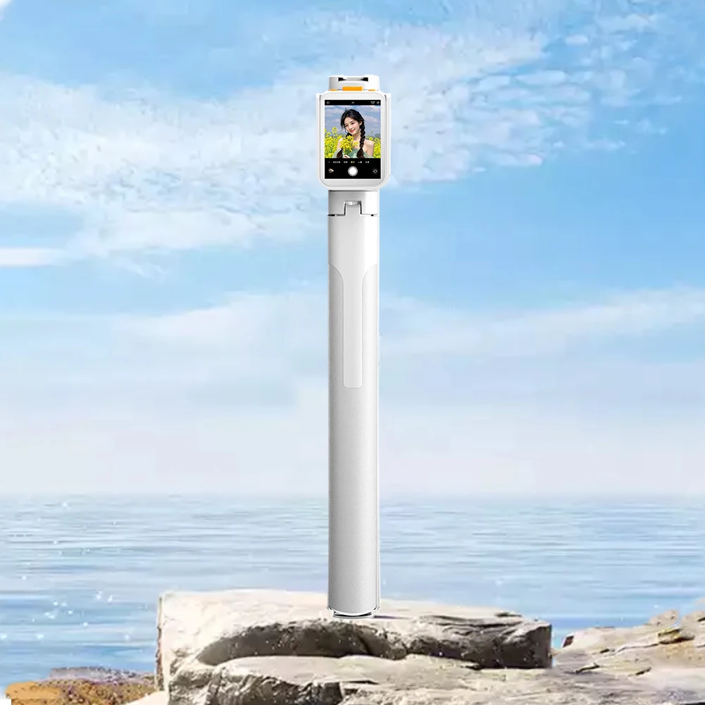 휴대용 셀카봉 BT 5.2 핸드헬드 RC 셀카봉 USB-C 충전식 휴대폰 거치대 라이브 방송 사진 촬영 여행용