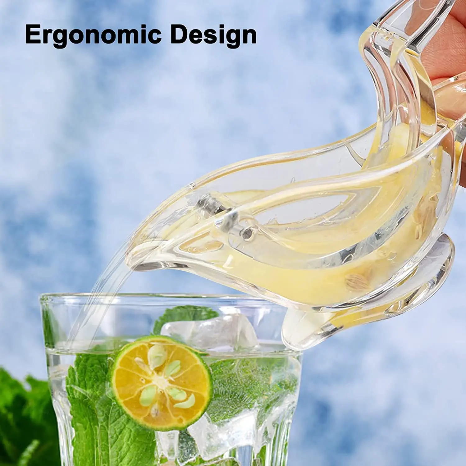 1/2PCS Manual Juicer Acrylic Lemon Squeezer Portable Transparent Kitchen  Bar Gadget Bird Shape Citrus Juicer - AliExpress