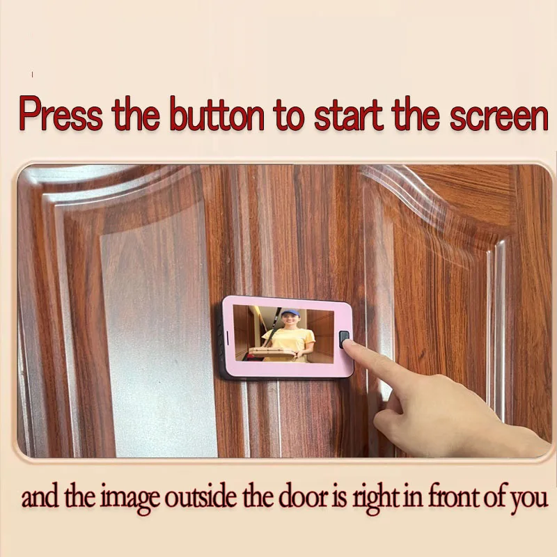 Cat Eye Video Doorbell Monitor Peephole Viewer 4.3inch screen 170&deg; Ultra wide angle lens with night vision HD Pixels camera