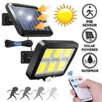 100/120/160COB Solar Split Wall Lamp 3 Mode Waterproof Motion Sensor Garden Street Lights Solar Lamp Garden Security Wall Light 1