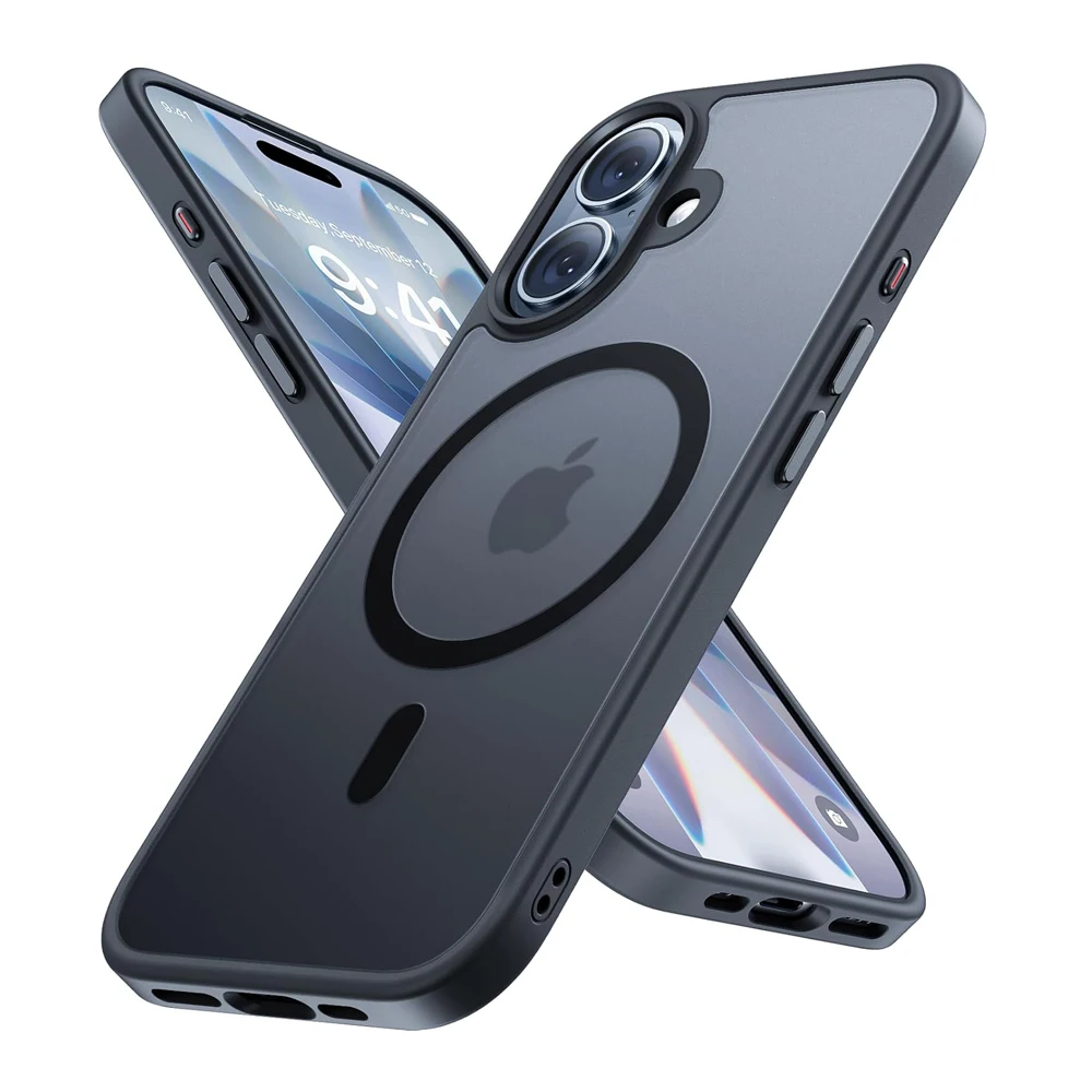 Matte Translucent Frosted Magnetic Phone Case - Hard Protective Cover