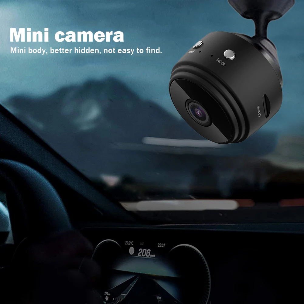 Wireless Camera HD 1080p Home Camcorder Night Vision USB Rechargeable Remote Viewing Strong Magnetic for Indoor Car Infants Pets