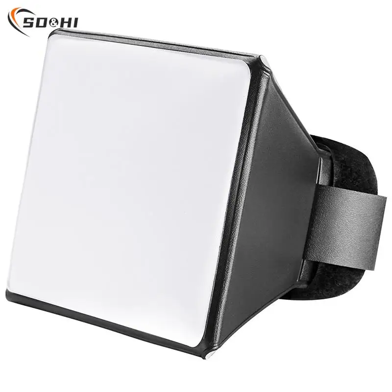 1Pc Mini Diffusore Softbox Per Flash Speed Light Fotografia Portatile Flash Softbox Diffusore 10 X13Cm