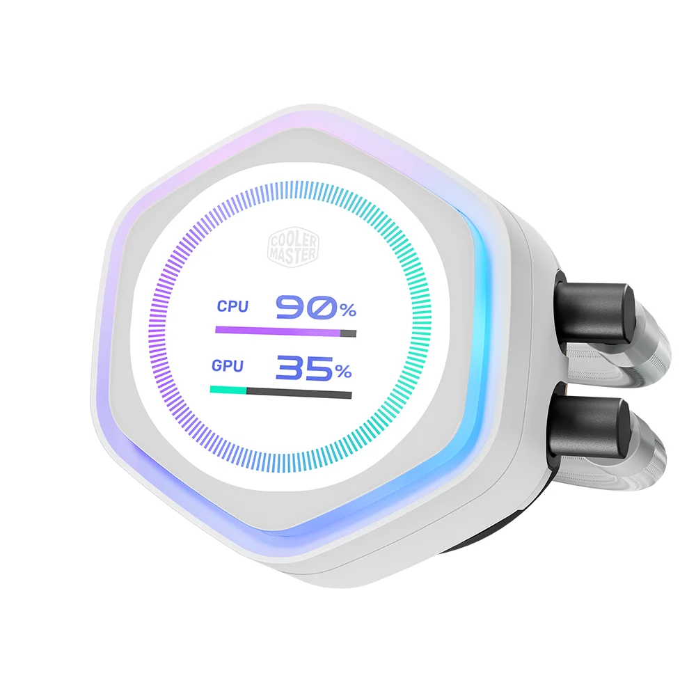 MASTERLIQUID 360 ATMOS II LCD ホワイト 360mm Cooler Master MasterLiquid Atmos II LCD RGB CPU Liquid