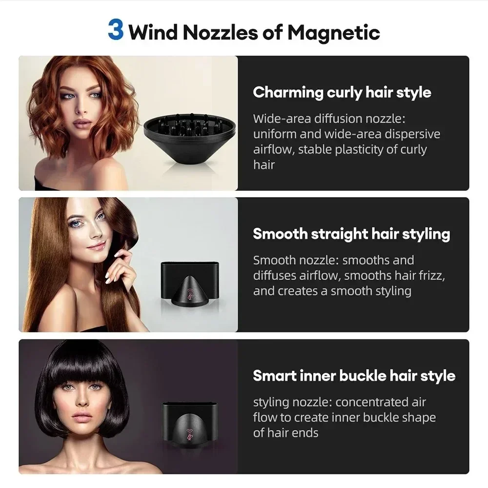 Professional 1800W High Power Brushless Salon/Barber Blow Dryer Motor High Speed Hair Care Hair Dryer Machine Negative Ions