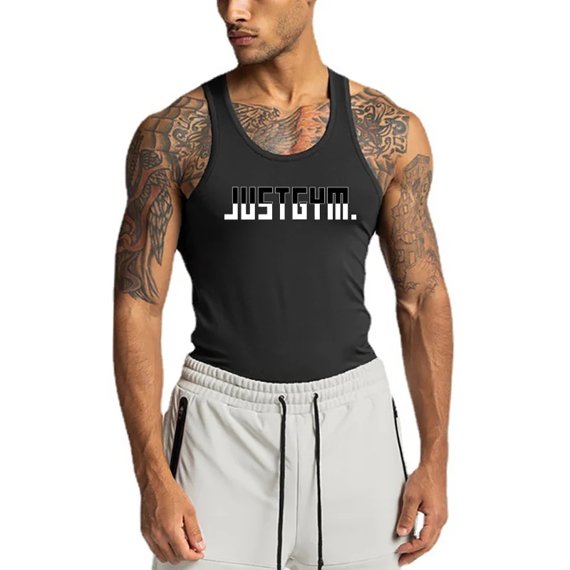 

Mens Running Trend Tank Top Clothing Korean Version Casual Muscle Mesh Workout Gym Vest Quick Dry Fitness Sleeveless Singlets