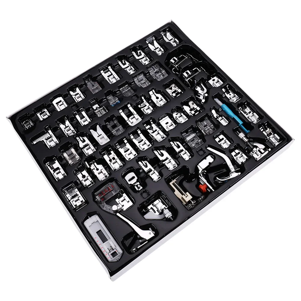 Sewing Supplies Sewing Machine Presser Foot 11-82pcs/Set Press For Brother Singer Kit Braiding Blind Stitch OverLock Zipper Ruler Parts