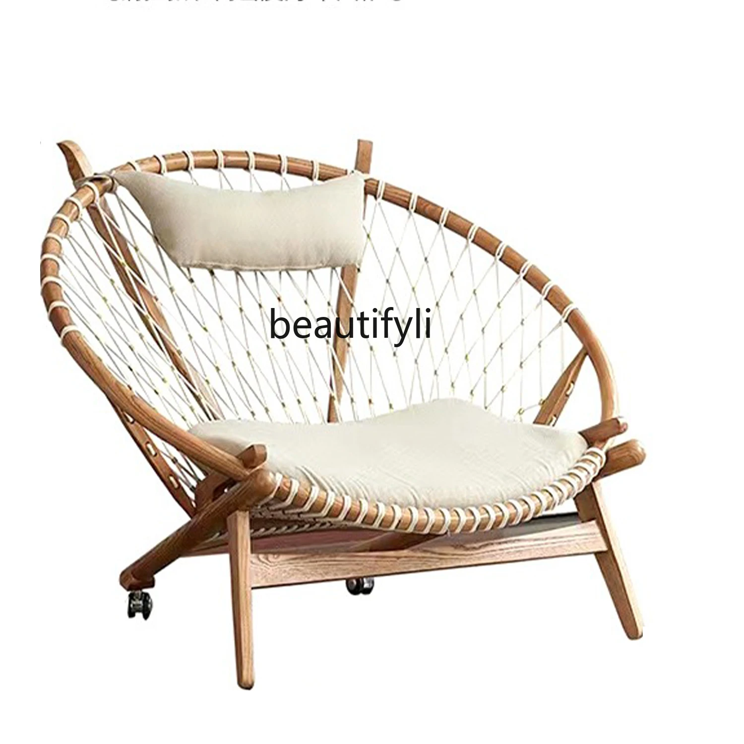 

Rattan Couch Bed & Breakfast Living Room Balcony Chair Designer Circle Leisure Chair Nordic Style Art Recliner furniture
