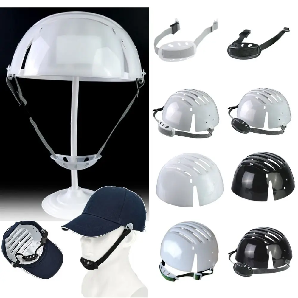 White Grey Safety Helmet Lining Creative PE Lightweight Work Safe Protective Hat Comfortable Insert Baseball Cap peaked cap safety helmet