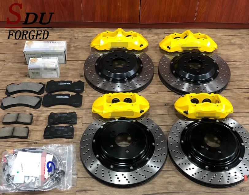 

Upgrading car brake disc brake set, GT6 brake calipers kit, 6 pot big brake for M3 E92 or custom for racing car
