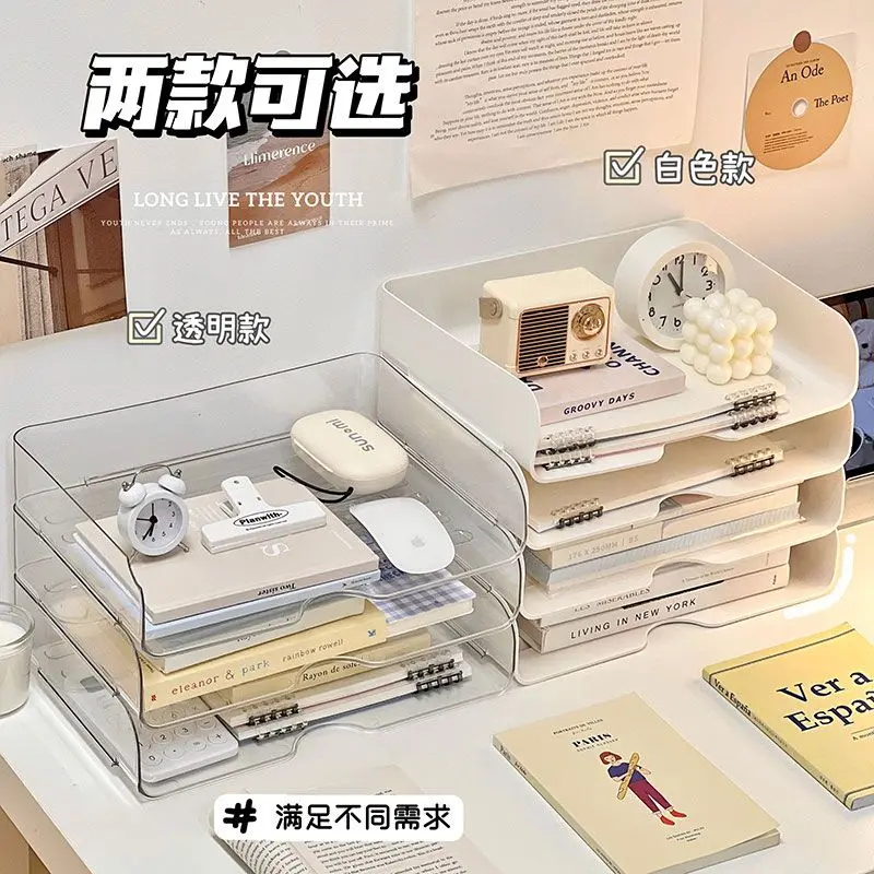 Stackable And Minimalist Magazine Storage And Organization Shelf Desktop Bookshelf Dust-Proof Storage Book Box For Writer