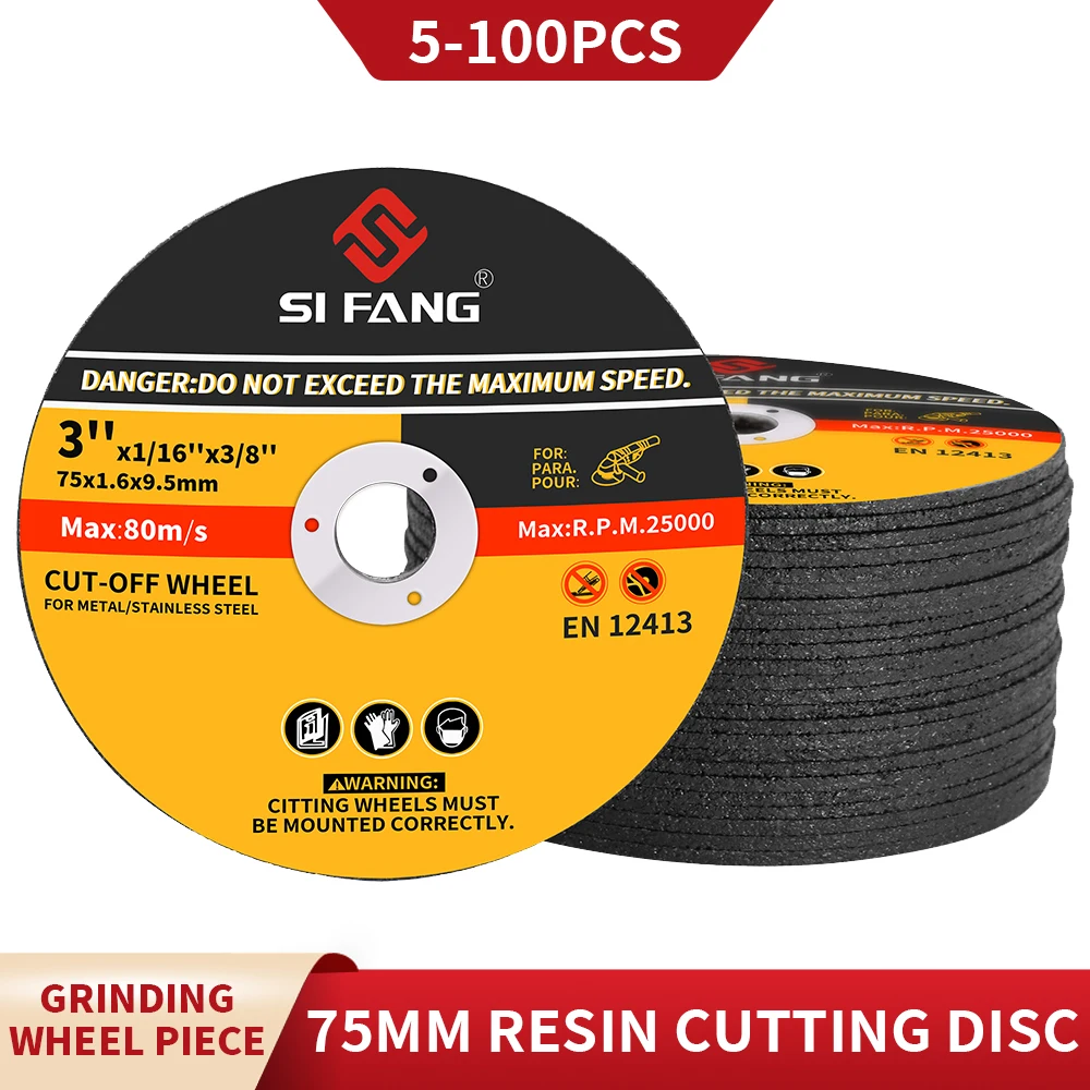 5-100PCS Resin Cutting Discs 75mm 3 Inch Metal Cutting Disc Wheel Dremel Grinder Rotary Tool