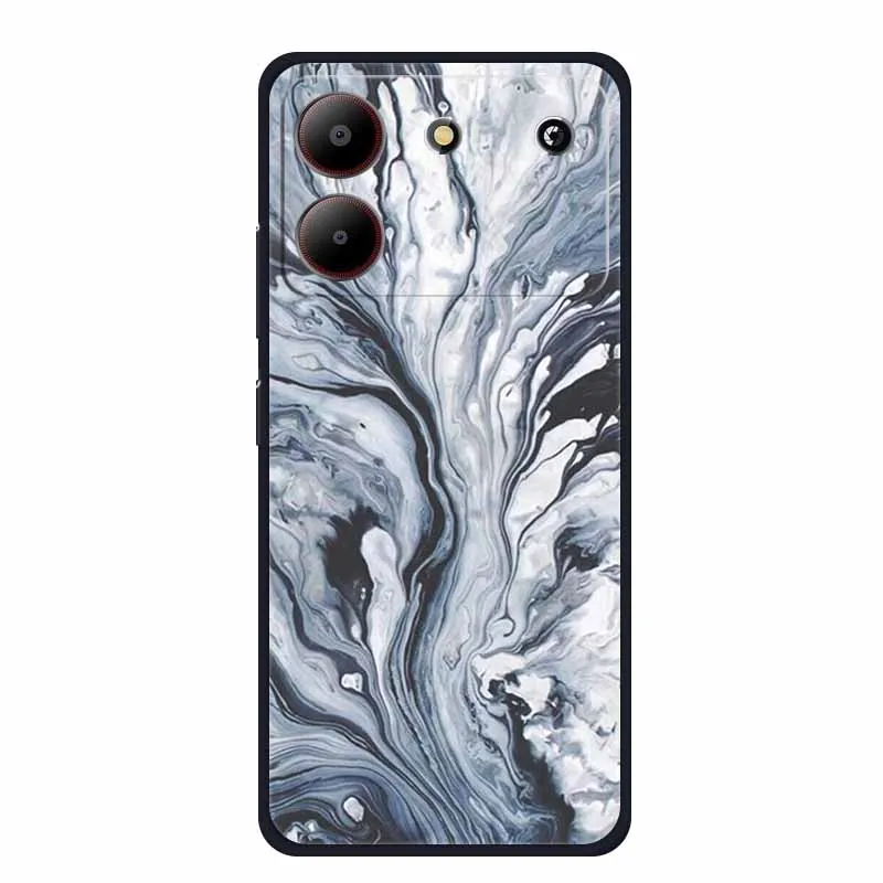 Marble TPU Soft Silicone Back Cover - Colorful Phone Case