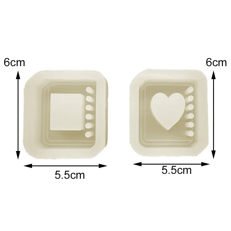 Stampo In Silicone A Cuore Per Resina Epossidica, 9 Pezzi, 5,2 X 4,2 Cm, Per Gioielli Fai Da Te