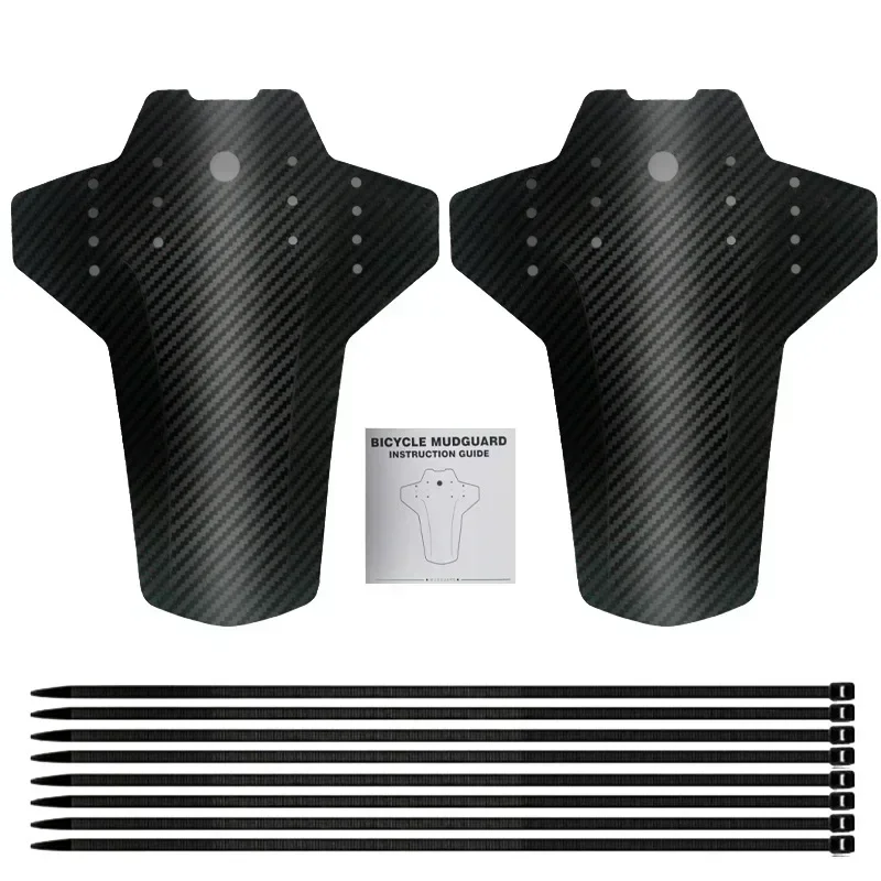 1Pair Bicycle Fender Cycling Accessories Road Bike Carbon Fiber Mountain Bike MTB Mud Guards