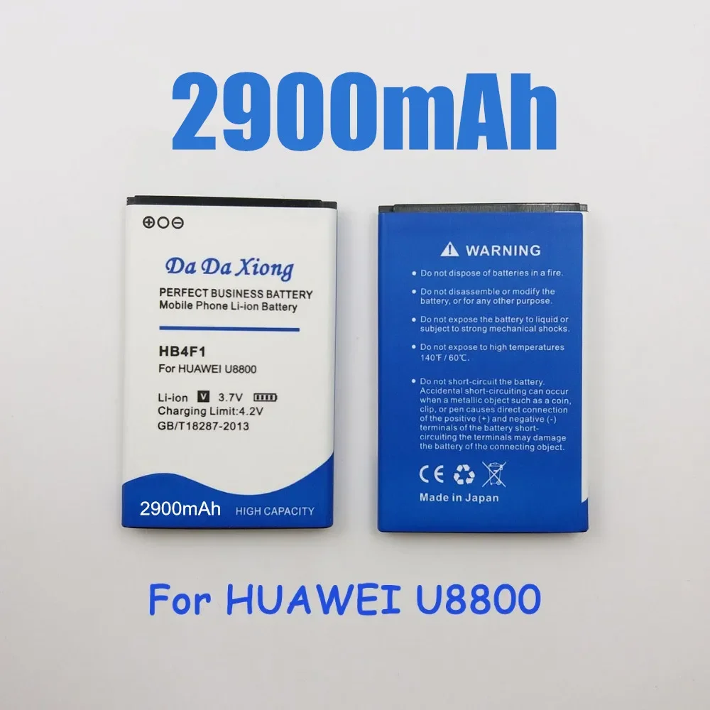 

2900mAh HB4F1 Battery For Huawei U8220 U8230 E5830 E5838 E5 C8600 T-Mobile Pulse E585 Ascend M860 X5 U8800 C8800
