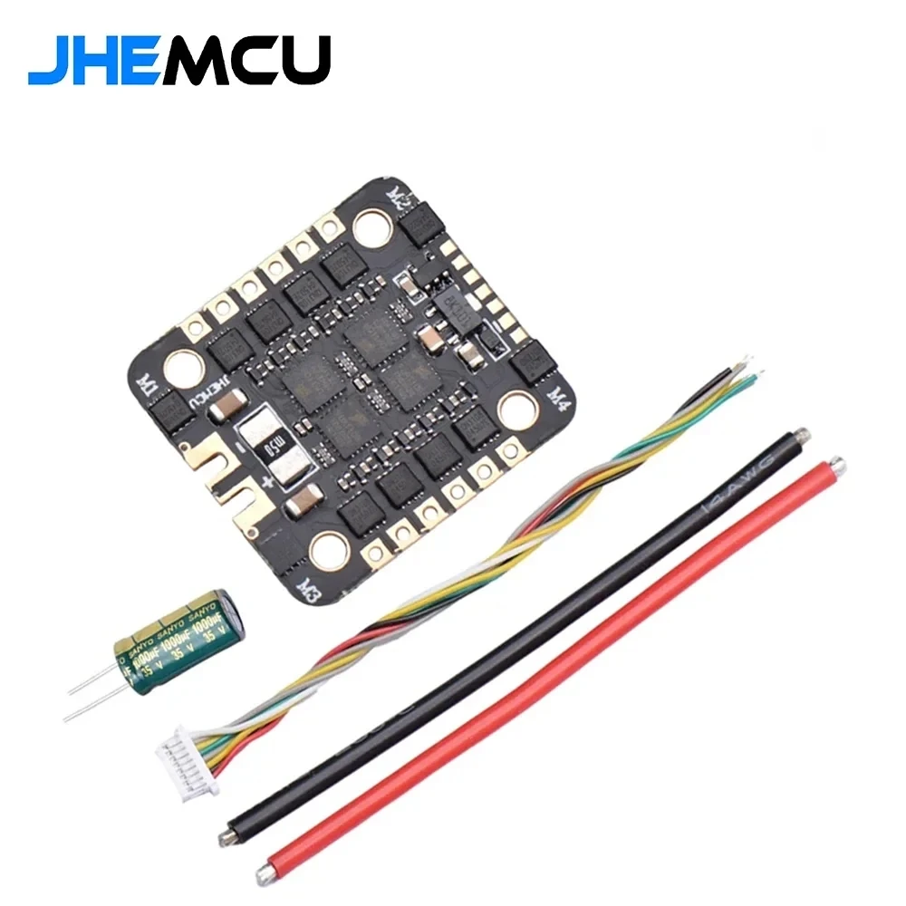 

1 шт. JHEMCU EM40A blheli _ S DShot600 расстояние между отверстиями 20 мм 2-6S 4 в 1 бесщеточный ESC подходит для радиоуправляемых FPV гоночных микро-дронов Фристайл