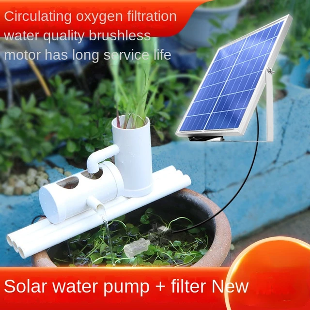Solar Water Pump Aquarium Outdoor Rockery Fish Tank Circulating Pump Fish  Pond Submersible Pump Waterfall Fountain Water System - AliExpress